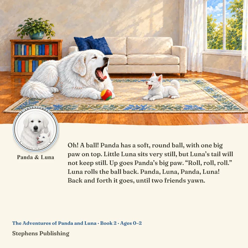 Back cover of Panda Shares the Ball