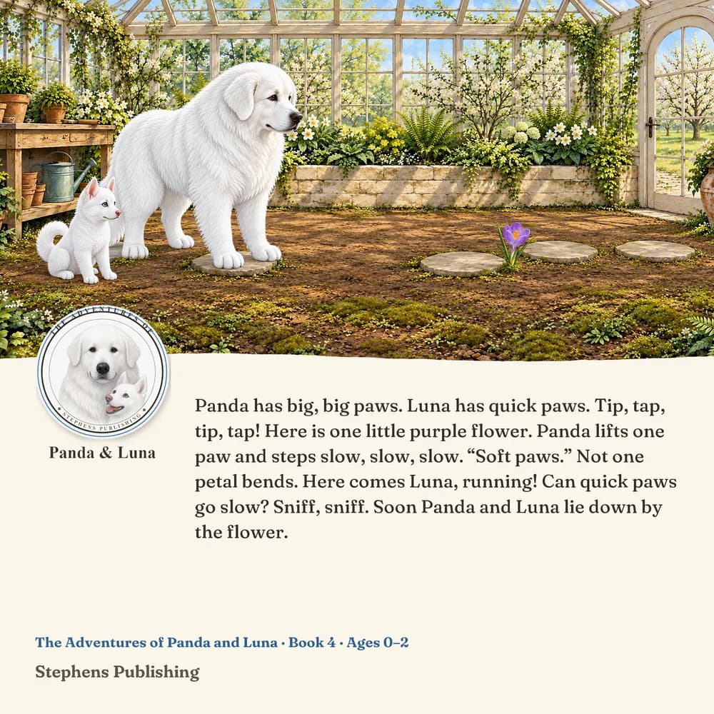 Back cover of Panda's Gentle Paws