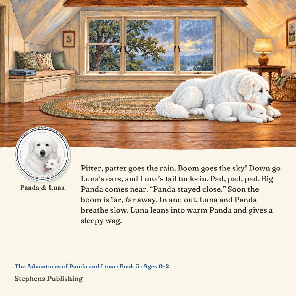 Back cover of Panda Stays Close