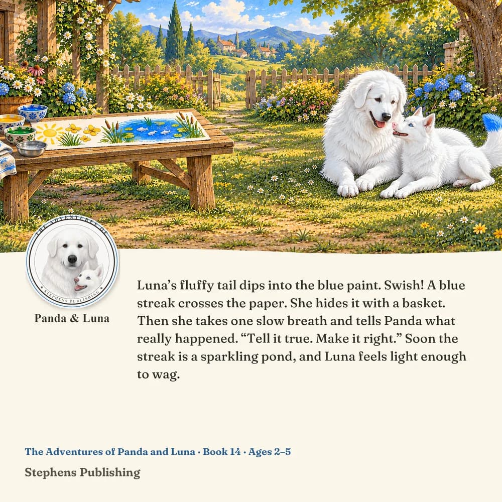 Back cover of Luna Tells the Truth