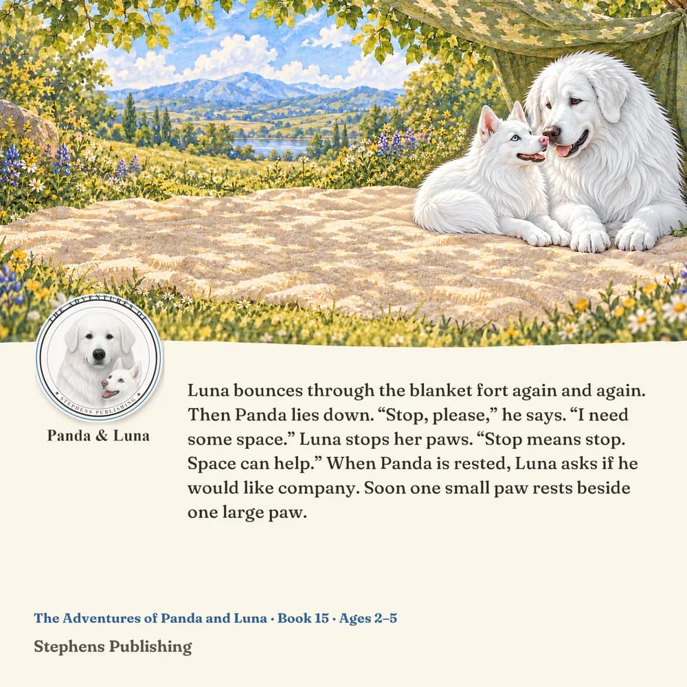 Back cover of Panda Needs Some Space