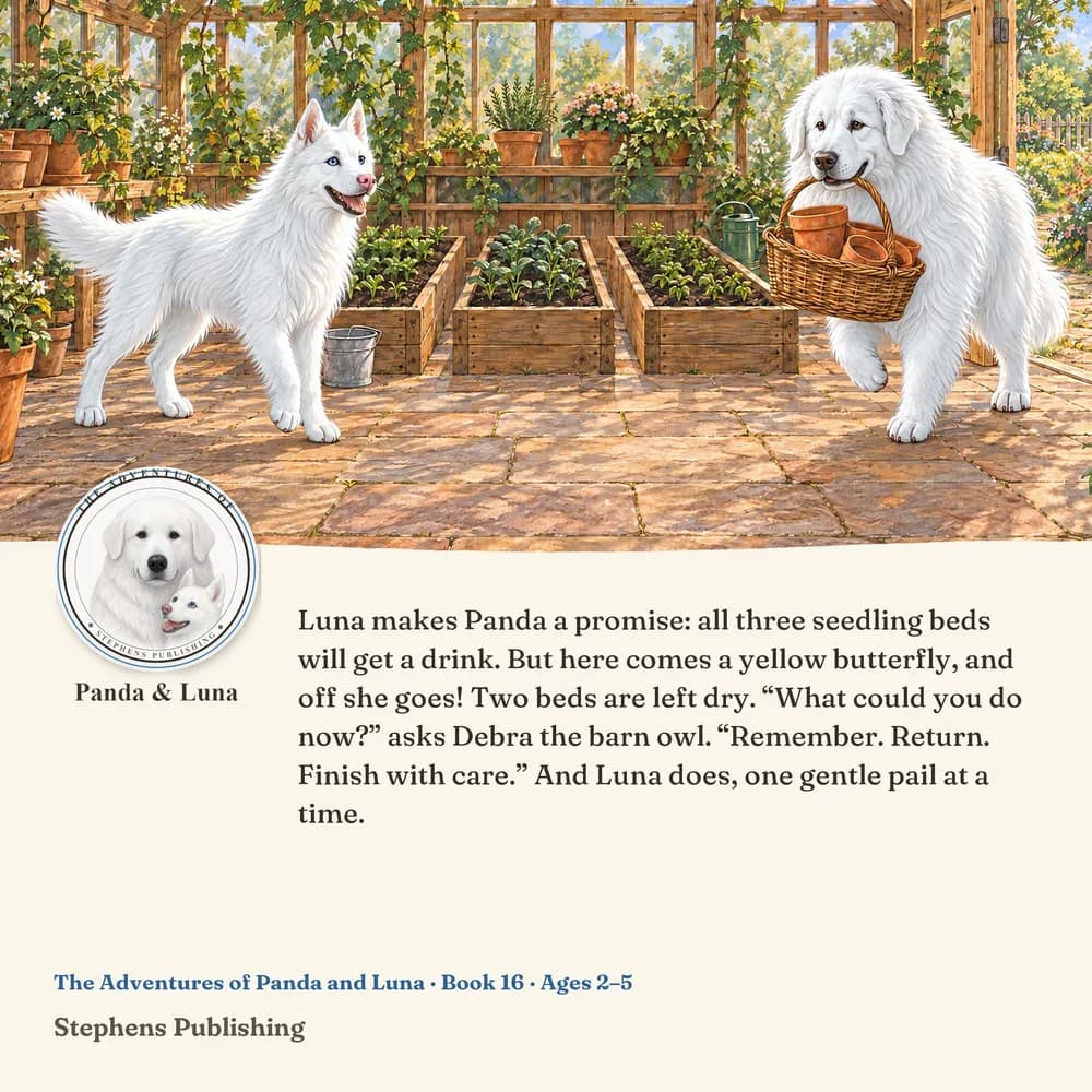 Back cover of Luna Keeps Her Promise