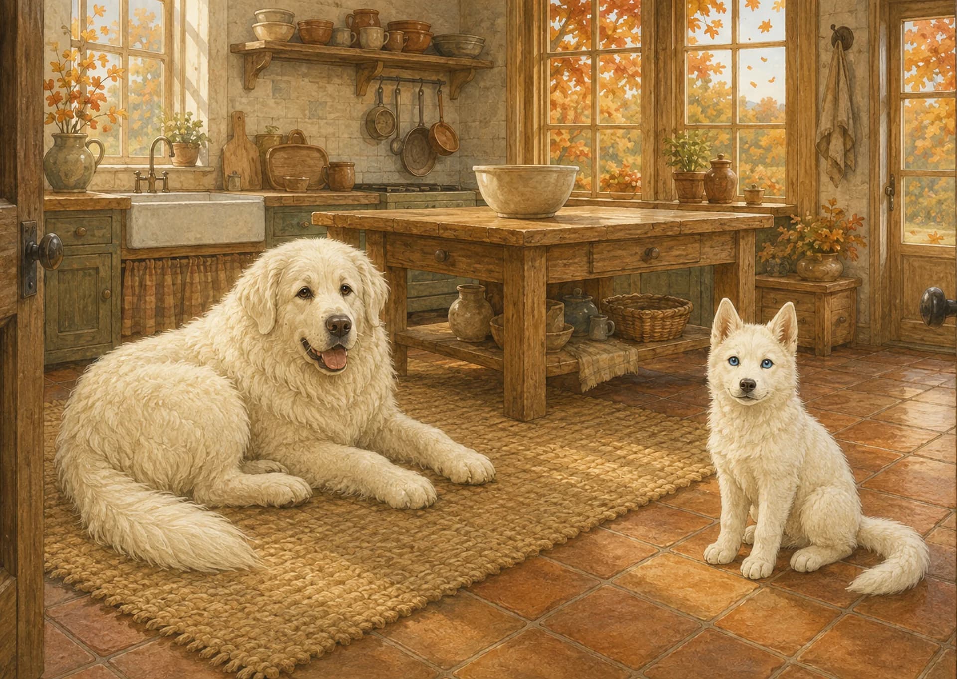 November: A warm farmhouse kitchen