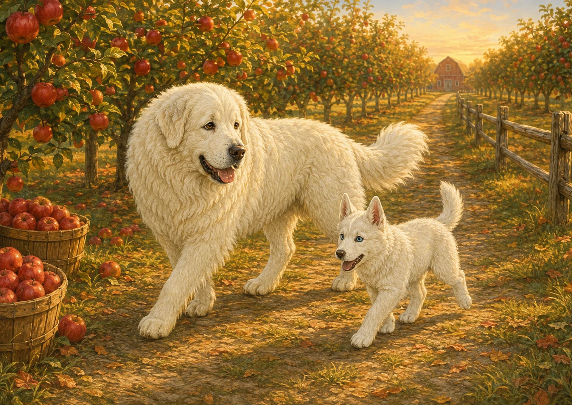 September: An apple-orchard path